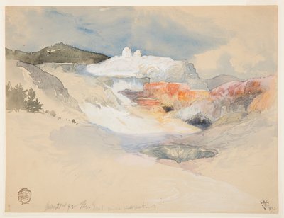 Yellowstone, aguas termales de Thomas Moran
