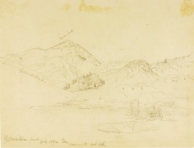Parque de Yellowstone, Mammoth Hot Springs de Thomas Moran