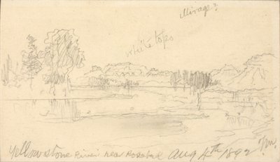 Río Yellowstone, cerca de Rosebud de Thomas Moran
