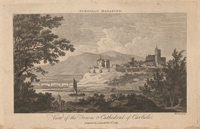 Vista de la ciudad y la catedral de Carlisle de Thomas Morris