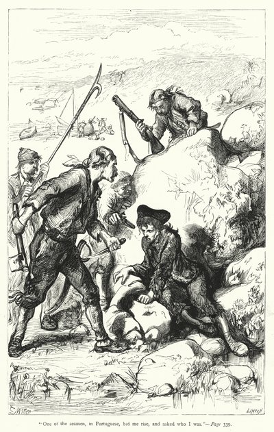 Ilustración de Los viajes de Gulliver de Jonathan Swift de Thomas Morten