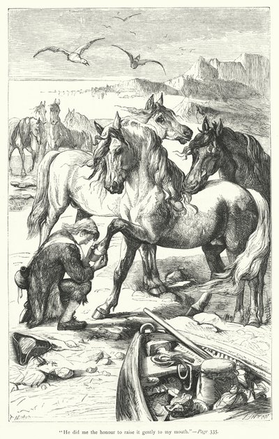 Ilustración de Los viajes de Gulliver de Jonathan Swift de Thomas Morten