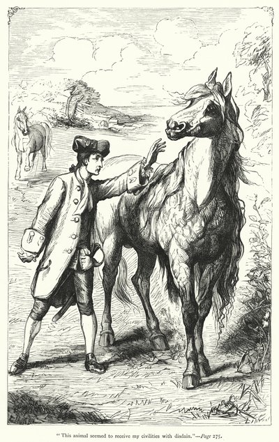 Ilustración de Los viajes de Gulliver de Jonathan Swift de Thomas Morten