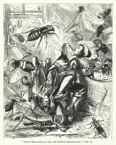 Ilustración de Los viajes de Gulliver de Jonathan Swift de Thomas Morten