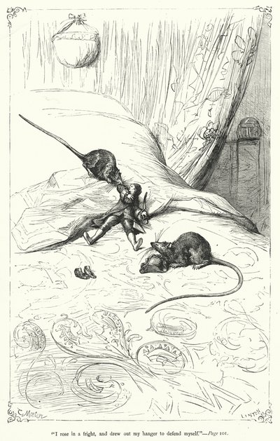 Ilustración de Los viajes de Gulliver de Jonathan Swift de Thomas Morten