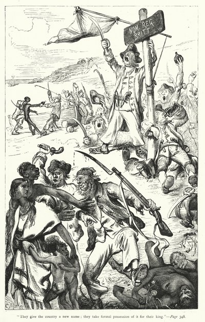 Ilustración para Los viajes de Gulliver de Jonathan Swift de Thomas Morten