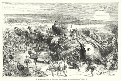 Ilustración para Los viajes de Gulliver de Jonathan Swift de Thomas Morten