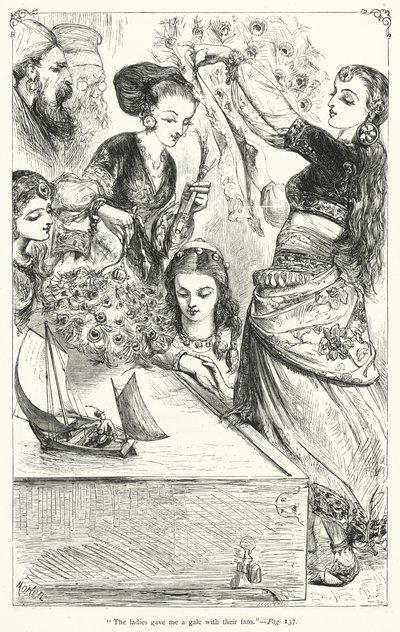 Ilustración para Los viajes de Gulliver de Jonathan Swift de Thomas Morten