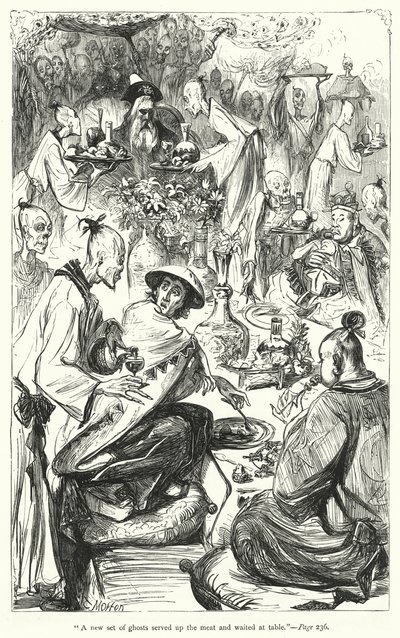 Ilustración de Los Viajes de Gulliver de Jonathan Swift de Thomas Morten