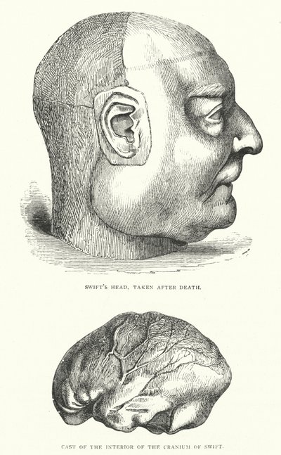 Ilustración de la vida de Jonathan Swift (grabado) de Thomas Morten