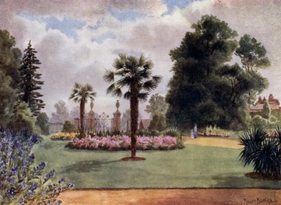 Jardines de Kew: Las palmeras y la puerta principal de Thomas Mower Martin