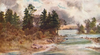 El Ottawa en Vaudreuil (litografía en color) de Thomas Mower Martin
