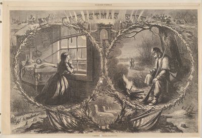 Nochebuena, 1862 de Harpers Weekly, 3 de enero de 1863 de Thomas Nast