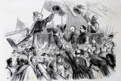 La entrada de Garibaldi en Nápoles, 1860 de Thomas Nast
