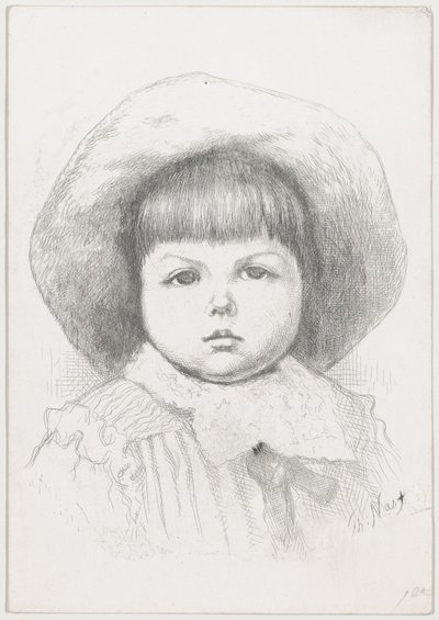 Retrato de un niño Cyril Nast, después de 1879 de Thomas Nast