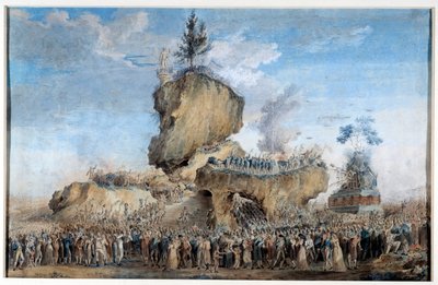 Fiesta del Ser Supremo en el Campo de Marte en 1793 de Thomas Naudet