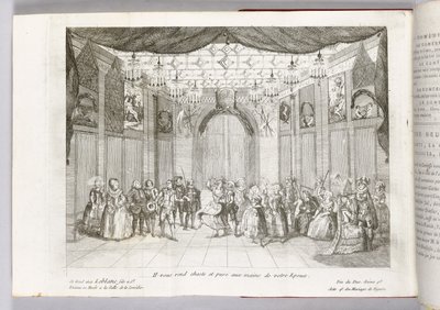 Ilustración de Il vous rend chaste et pure aux mains de votre Epoux, de Las bodas de Fígaro de Pierre Augustin Caron de Beaumarchais, 1784 de Thomas Naudet