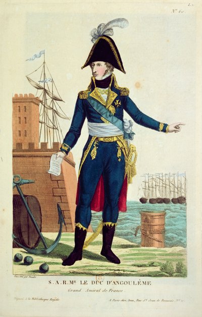 Louis-Antoine de Borbón (1775-1844) Duque de Angulema de Thomas Naudet