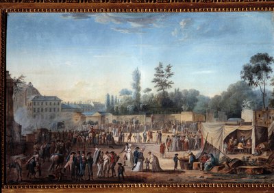 Vista de las Tullerías y la Place de la Révolution de Thomas Naudet