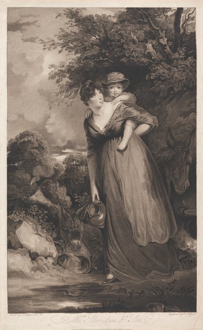 La Sra. Sheridan y su hijo de Thomas Nugent