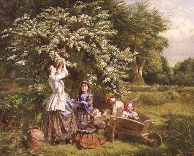 Recolectando flores de mayo de Thomas P. Hall