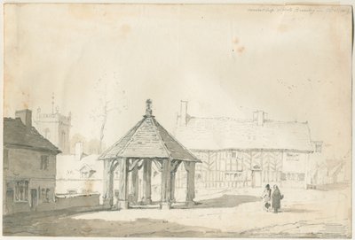 Abbots Bromley Tudor - Cruz del Mercado y Casa de Thomas Peploe Wood