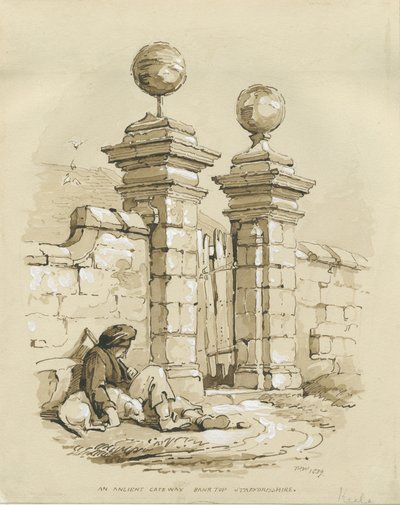 Colwich - Antigua Puerta en Bank Top de Thomas Peploe Wood