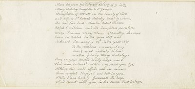 Colwich - Inscripción del Monumento Wolseley de Thomas Peploe Wood