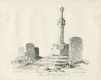 Cruz en el Cementerio de la Iglesia de Biddulph de Thomas Peploe Wood