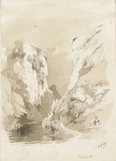 Dovedale - paisaje de Thomas Peploe Wood
