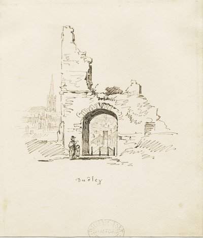 Castillo de Dudley - La Torre (detalle) de Thomas Peploe Wood