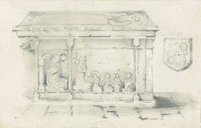 Iglesia de Eccleshall - Tumba del Obispo Bentham de Thomas Peploe Wood