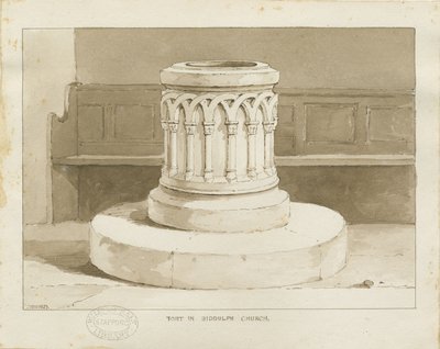 Fuente en la Iglesia Nueva de Biddulph de Thomas Peploe Wood