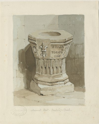 Pila Bautismal en la Iglesia de Penkridge de Thomas Peploe Wood