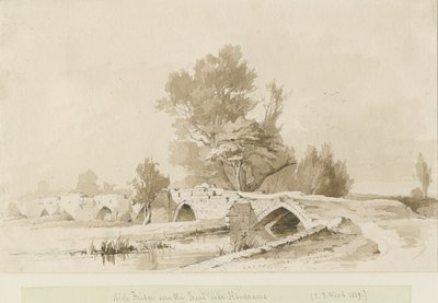 Handsacre - Puente Alto Viejo, 1839 de Thomas Peploe Wood