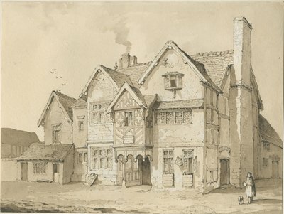 Stafford - Casas Antiguas en Crabbery Lane de Thomas Peploe Wood