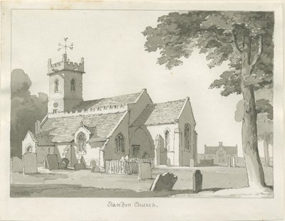 Standon Hall: dibujo a pluma y tinta de Thomas Peploe Wood