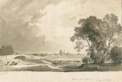 Vista Distante de Weston-on-Trent de Thomas Peploe Wood