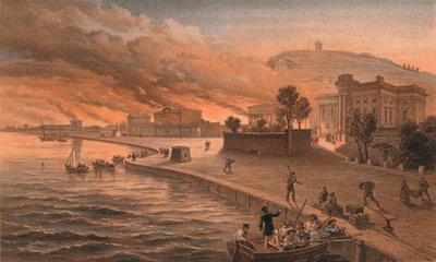 Quema de los edificios gubernamentales en Kertch, 9 de junio de 1855, 1856 de Thomas Picken