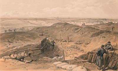 Foso del Malakoff, Batería Gervais y parte trasera de Redan, 1856 de Thomas Picken