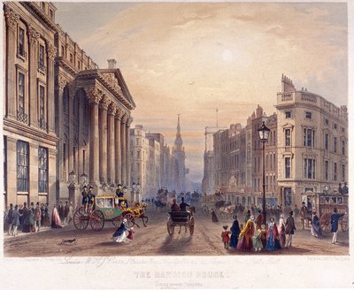 Exterior de Mansion House, Londres de Thomas Picken