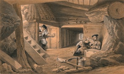 Mina en el Bastión du Mat, 1856 de Thomas Picken