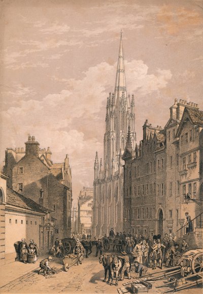 Nuevo Salón de Asambleas, Edimburgo, c1875 de Thomas Picken