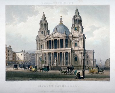 Catedral de San Pablo, Ciudad de Londres, 1851 de Thomas Picken