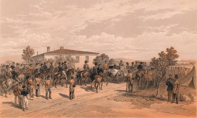 El cortejo fúnebre de Lord Raglan saliendo del cuartel general de Thomas Picken