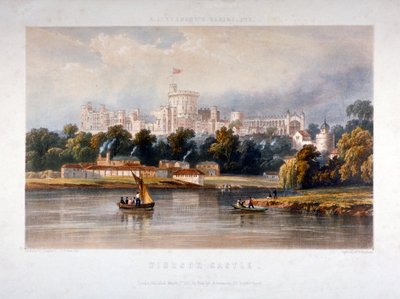 Castillo de Windsor, Berkshire, 1851 de Thomas Picken
