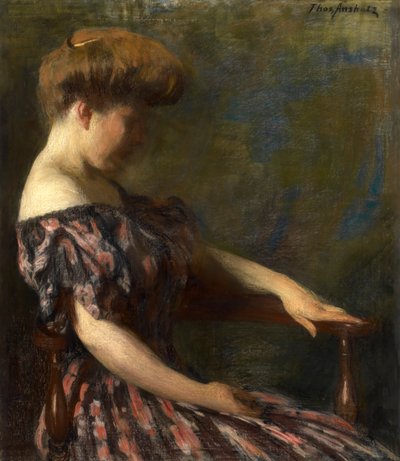 Un vestido floreado, 1906 de Thomas Pollock Anshutz