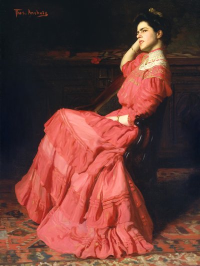 Una rosa, 1907 de Thomas Pollock Anshutz