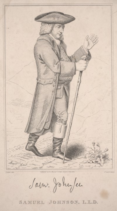 Samuel Johnson, En su gira por las Highlands en 1773 de Thomas Priscott