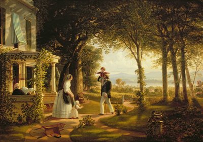 Hogar con la familia, 1852 de Thomas Pritchard Rossiter
